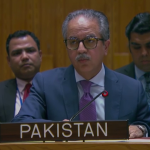 عالمی بحری گزرگاہوں کا تحفظ عالمی تجارت اور امن کیلئے ناگزیر ہے: اقوامِ متحدہ میں سفیر عاصم افتخار کا خطاب