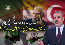 پاکستان سے دوستی پر بھارت کی بے چینی؛ ترک وزیر خارجہ حاقان فیدان کا نئی دہلی کو کرارا جواب