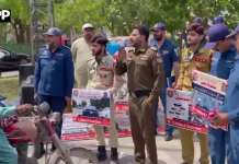 محفوظ پنجاب ویژن کے تحت ملتان میں روڈ سیفٹی آگاہی مہم، ہیلمٹ استعمال کرنے والوں میں پھول تقسیم