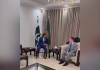 معاون خصوصی رانا ثناء اللہ سے امریکی سفارتخانے کے مشیر برائے سیاسی امور کی ملاقات،باہمی دلچسپی کے امور پر تبادلہ خیال