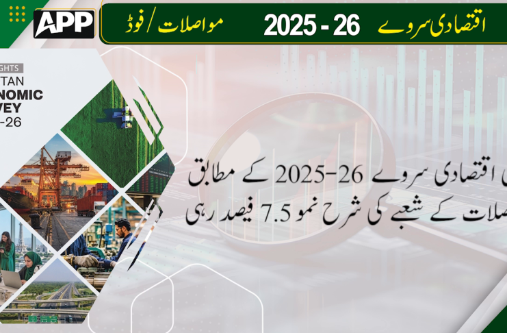 قومی اقتصادی سروے 2025-26: معلومات اور مواصلات کےشعبہ کی شرح نمو7.5فیصد رہی