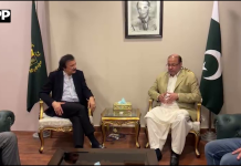 معاون خصوصی وزیر اعظم ہارون اختر خان کی صوبائی وزیر صنعت، تجارت و سرمایہ کاری پنجاب چوہدری شافع حسین سے ملاقات