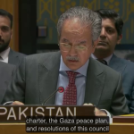 پاکستان کا سلامتی کونسل میں غزہ کی انسانی صورتحال پر اظہارِ تشویش