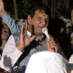 مظفر آباد:پاکستان سے محبت کشمیری عوام کے ایمان کا حصہ ہے، وفاقی وزیر انجینئر امیر مقام کا جلسہ عام سے خطاب