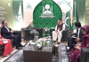 وفاقی وزیر سید عمران احمد شاہ سے ترک وزیر برائے خاندانی و سماجی خدمات ماہینور اوزدمیرگوکتاش کی ملاقات
