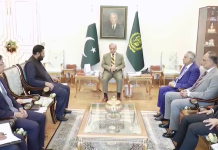 وفاقی وزیرِ خزانہ و محصولات سینیٹر محمد اورنگزیب اور ہنی ویل ٹیکنالوجیز کے وفد کی ملاقات