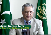 کشمیری عوام کی اخلاقی، سیاسی اور سفارتی حمایت جاری رکھیں گے،اعظم نذیر تارڑ