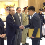 اٹلی اور جنوبی کوریا کے سفیروں کی صدرِ مملکت کو سفارتی اسناد پیش، دوطرفہ تعاون بڑھانے کا عزم