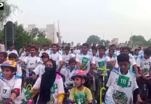 قصور میں جشنِ آزادی پر شاندار ریلی، ننھے سائیکلسٹس میں انعامات تقسیم