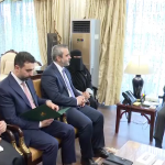 وزیراعظم محمد شہباز شریف سے وزیر خارجہ شام اسعد حسن الشیبانی کی ملاقات