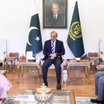 وزیراعظم شہباز شریف سے پمز آتشزدگی واقعے میں نومولود کی جان بچانے والی نرس رضیہ نورین کی ملاقات،تمغہ خدمت کا اعلان اور ایک کروڑ روپے کا چیک دیا