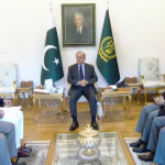 وزیراعظم شہباز شریف سے آزاد جموں و کشمیر کے نو منتخب وزیراعظم سید افتخار علی گیلانی کی ملاقات