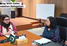 وفاقی وزیر آئی ٹی شزہ فاطمہ خواجہ سے گیٹس فاؤنڈیشن کے اعلیٰ سطحی وفد کی ملاقات