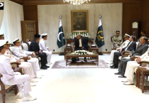 صدر آصف علی زرداری نے انڈونیشیا کی بحریہ کے سربراہ کو نشان امتیاز (ملٹری) عطا کیا