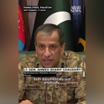 پاک فوج کے ترجمان لیفٹیننٹ جنرل احمد شریف چوہدری کا “عرب نیوز” کو خصوصی انٹرویو،سعودی عرب پر حوثی حملوں کے بعد پاکستان کا واضح موقف