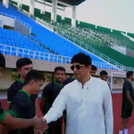 صدر پی ایف ایف محسن گیلانی کا جناح اسٹیڈیم اسلام آباد کا دورہ