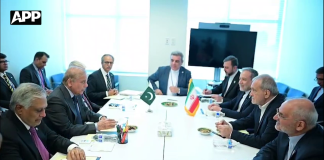 وزیراعظم شہباز شریف کی نیویارک میں ایرانی صدر ڈاکٹر مسعود پزشکیان سے ملاقات