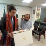 وفاقی وزیر قومی ورثہ و ثقافت سے میانمار کے سفیر وونا ہان کی ملاقات