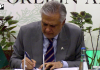 نائب وزیر اعظم اسحاق ڈار اور بحرینی وزیر خارجہ کا پاک -بحرین مشترکہ وزارتی کمیشن کے تیسرے اجلاس کے معاہدے پر دستخط