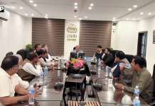 صوبائی وزیر صنعت و تجارت چوہدری شافع حسین سے ایوان صنعت و تجارت منڈی بہاؤالدین کے وفد کی ملاقات