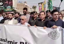 جیکب آباد: یومِ سیاہِ کشمیر کے موقع پر ڈپٹی کمشنر کی قیادت میں عظیم الشان ریلی کا انعقاد